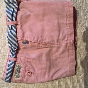 Girls, pink polo shorts